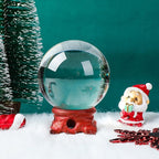 Modaier Crystal Ball 60mm with Wooden Stand and Gift Box for Magic,lensball Photography,Family Decorative,Fortune Teller,Feng Shui,Witchcraft,Witch Decor,and Halloween Decor