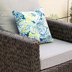 Outdoor Pillows, Pack of 2 Waterproof Decorative Throw Pillows with Inserts, 18”x18” Square Pillows for Bed, Couch, Sofa and Patio Furniture