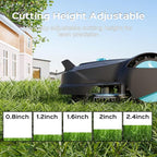 M800Plus GPS+3D Vision Cordless Robot Lawn Mower with Bow-Shaped Path Mowing, APP Control, Robotic Lawnmower with Obstacle Avoidance, Auto-Charging, Height Adjust for Lawns up to 8611 sq.ft