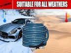3/8'' Pressure Washer Hose 100FT - Kink Resistant Steel Wire Braided, Wear Resistant, 3/8" Stainless Steel Quick Connect, with M22 14mm Adapter Set, Hot and Cold Water Power Washer Hose, 4200 PSI