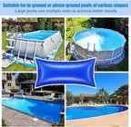 Pool Pillows for Closing Winter, 4x8 Feet Inflatable Air Pillow for Above Ground Pool, 0.4mm Thick Ultra Cold Resistant Swimming Pool Cover Pillow Kit with Ropes, Blue, 1 Pack