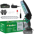 Mini Chainsaw Cordless 6 Inch - Electric Chainsaw Battery Powered, Small Handheld Portable Saw for Wood/Trees Trimming, Tools for Household and Garden, Chain Saw Gift for Men Dad Women