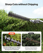 Gas Hedge Trimmer VEVOR, 26cc 2-Cycle Handheld 4-in-1 Trimmer Kit with Hedge Trimmer, Weed Eater/String Trimmer, Edger & Brush Cutter, Includes Protective Gear for Shrubs & Bushes