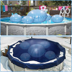 4+1 Combined Pool Pillows, Pool Air Pillow, Inflatable Pool Pillows for Above Ground Pools, Winter PVC Ice Equalizer Air Pillow with 8PCS 4m Ropes for Support Swimming Pool Covers (5Ft +4PCS 3Ft)