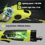 KITLUCK 8V Cordless 2-in-1 Grass Shear & Hedge Trimmer,Handheld Electric Grass Trimmer Hedge Shears/Grass Cutter Rechargeable,2000mAh Battery for Yard, Garden, Lawn Care