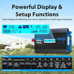 GIANDEL 2000 Watt Pure Sine Wave Power Inverter 12V DC to 120V AC,4100W Surge Peak Power,UL Listed GFCI Outlets,FCC Approved,USB-C36W,Remote with Battery Monitor for RVs,Campers,Off Grid Solar Setup