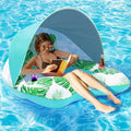 【Upgraded】 Pool Floats Adult with Canopy, XL Inflatable Pool Floaties for Adults Heavy Duty, Pool Chair and Lounge for Swimming in Pool Beach Lake, Float for Pool Floating with Cup Holder, Backrest