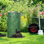 MyLifeUNIT Compost Bins Outdoor, Composting Bin for Outside Garden, Reusable Garden Yard Waste Bag, 34 Gallon (1 Pack, Green)