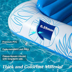 HeySplash Pool Lounger Float for Adult, Inflatable Pool Floats Bed Cooling Contour Lounger Rafts, Water Rafts for Lake, Outdoor Beach Pool Party