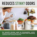 Compost Starter - 100x Concentrated All Natural Compost Accelerator for Countertop Kitchen Bin - Odor-Free, Fast-Acting Microbial Formula - Approximately 73 Scoops