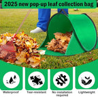 2025 New 60 Gallon Pop-Up Foldable Leaf Collector,Portable LeafBag,600D Oxford Cloth Leaves Pick Up Tool,Thicken Collapsible Leaves Picker Bag,Dustpan-Type Lawn Collector,Reusable Yard Garden Bag