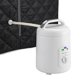 Durasage Lightweight Portable Personal Steam Sauna Spa for Relaxation at Home, 60 Minute Timer, 800 Watt Steam Generator, Chair Included (Black)