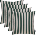 RSH DECOR: Sunbrella Square Throw Pillows Set of 4 | 17" x 17" | Water and Fade-Resistant Performance Fabric | Outdoor Pillow Covers with Down-Alternative Inserts | Mason Forest Green
