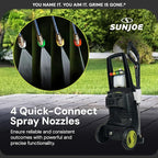 Sun Joe Electric Pressure Power Washer w/ 4 Nozzles & Foam Cannon, 2200 PSI (PWMA Certified), 1.1 GPM, 14.9-Amp Motor - Heavy-Duty Cleaning Machine for Patios, Decks, & Sidewalks, SPX3000-XT1 XTREAM