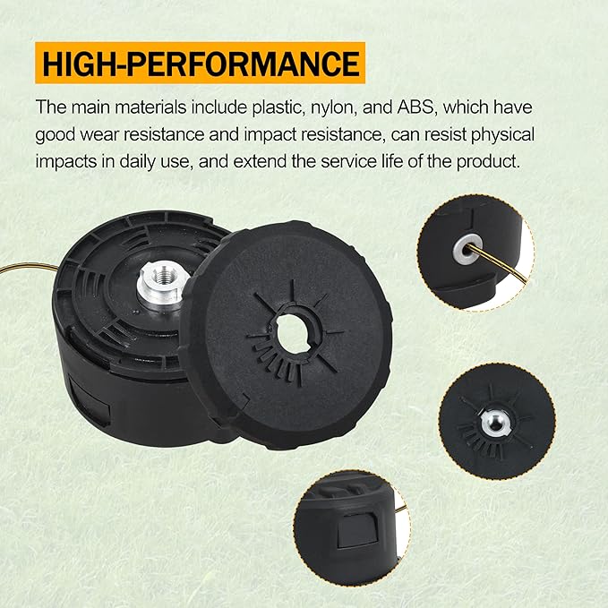 DWO1DT802 Trimmer Line for DEWALT Weed Trimmer Lines, 225-Foot by 0.080-Inch, 1 pc (DWO1DT995 Head 1pc+DWO1DT802 Line 1pc)
