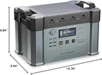 ALLPOWERS 2400W Portable Power Station 1451.6Wh MPPT Solar Generator with 2700W (AC+DC) Home Backup Battery for Outdoor Camping RV Emergency Off-Grid