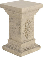 Decorative Roman Column Pedestal Column Plant Stand, Vintage European Style Classical Garden Pillar, Indoor Outdoor Decor, Pedestal Columns Plants Standing for Entryway Garden Yard Home (Sand/19 H)