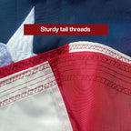 American Flag 15x25 Ft Embroidered Stars, Brass Grommets, Sewn Stripes, Vibrant Colors Outdoor USA Flag Super Tough Tearproof Spun Polyester US Flag, United States Country Flags