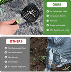 Garden Stakes,6 Inch 11 Gauge 100pcs Galvanized Landscape Staples + 100pcs Gaskets + 1Pick Hook, Tent Stakes Landscaping Fabric SOD Pins for Weed Fabric Barrier,Groud Cover,Fence