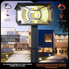 Solar Spot Lights Outdoor,IP65 Waterproof 40 LEDs Landscape Spotlights,USB & Solar Powered Wall Lights,3 Modes Outdoor Solar Garden Lights for Yard Porch 4 Pack