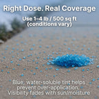 Thawtful Blue Ice & Snow Melt – Snow Melt, Rock Salt, Driveway & Sidewalk Salt for Ice, Blue Granular Rock Salt, Melts to −16°F (−27°C) – Resealable Zip Bag (4 QUARTS - 8.5 lb.)