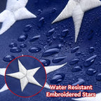 4x6 FT American Flags for Outdoor,Super Tough Spun Polyester & Long Lasting Nylon USA Flag Embroidered Stars, Sewn Stripes, Brass Grommets UV Protection Outdoor High Wind & All Weather USA Flag