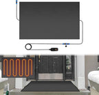 Snow Melting Mats Outdoor for Entrances, 40 x 60 in No-Slip Rubber Heated Outdoor Mats with 10 ft Power Cord, 3 in/h Speed Snow and Ice Melting Pads for Winter Roofs, Backyards Snow Removal