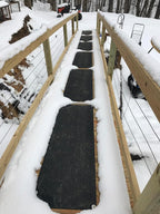 HeatTrak Heated Snow Melting Mats - Heated Outdoor Mats for Walkways - Electric Snow Melting Mats for Decks and Sidewalks - Trusted No-Slip Snow and Ice Melt Heated Sidewalk Mat (20” x 60")