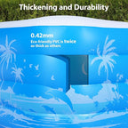 Inflatable Swimming Pool, 79 x 58 x27 inch Full-Sized Inflatable Pools with Seats, Extra Large Blow Up Durable Thickened Pools for Outdoor, Garden, Backyard.