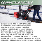 4 Pack 731-04869 Snowblower Chute Flange Replacement Compatible with MTD Craftsman Troy-Bilt Snow Blowers, Fits Models 31AE6AHE722 31AE6BHE722 31AE6GLF722, Replaces 731-04869A