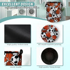 Funny Football Basketball Laundry Basket Foldable With Handles Tote Bag Oxford Cloth Colorful Laundry Hamper Clothes Storage Bucket Toy Organizer For Bathroom/Laundry/Bedroom 18.9" x 16.5 "