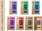 Far Infrared Sauna,Home Sauna,Low EMF Indoor Saunas for Home 2 Person 1,750watt,360° Surround Carbon Crystal Heating Panel-Chromotherapy Lighting-Bluetooth-Canadian Hemlock