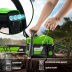58CC Gas chainsaw ,20&18 Inch 2-Stroke Gasoline Gas Powered Chainsaws for Cutting Wood Tree Outdoor Garden Farm Home