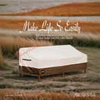 3-Seater Outdoor Furniture Covers Waterproof,76"Wx32"Dx31"H Inches Outdoor Couch Cover, Heavy Duty Patio Furniture Covers,Beige&Brown