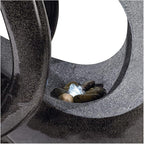 Graceful Form 43" High Large Modern Zen Indoor Outdoor Decor Resin Floor Fountain with Light LED Tall Standing Water Feature for Outside Garden Patio Yard Backyard Porch Deck - John Timberland