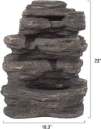 Go Yard Cascade Rock Outdoor Fountain