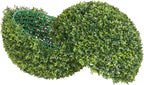 VEVOR Artificial Topiary Ball, 23 inch Faux Boxwood Plant Balls, Fake Silk Tree Look Real, Easy Assembly for Decor Front Porch Outdoor Patio Garden Balcony Backyard and Indoor Home Wedding, Green