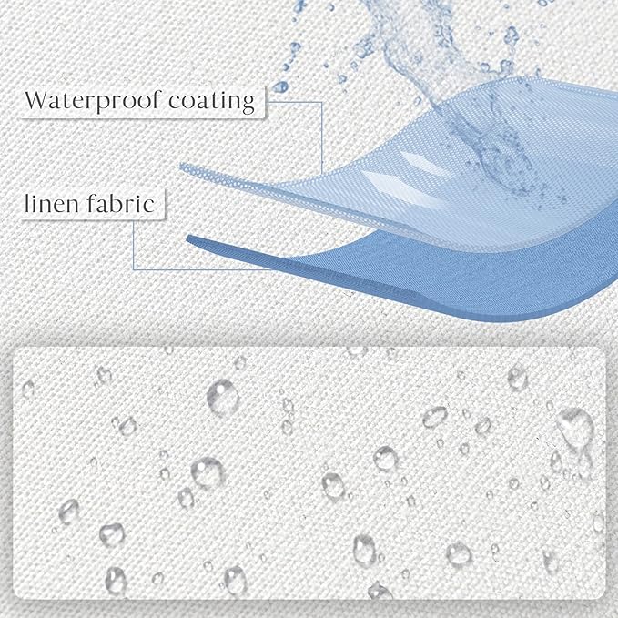 Ashler Outdoor Pillow Inserts, 18x18 Waterproof Throw Pillows Pack of 2, Outdoor Pillows Water-Resistant Decorative Premium Square Pillow Stuffer Sham for Porch Patio Living Room Bedroom Furniture