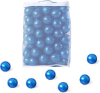 Ball Pit Balls for Kids, Plastic Refill 2.2 Inch Balls, 100 Pack, Bright Colors, Phthalate and BPA Free, Includes a Reusable Storage Bag with Zipper