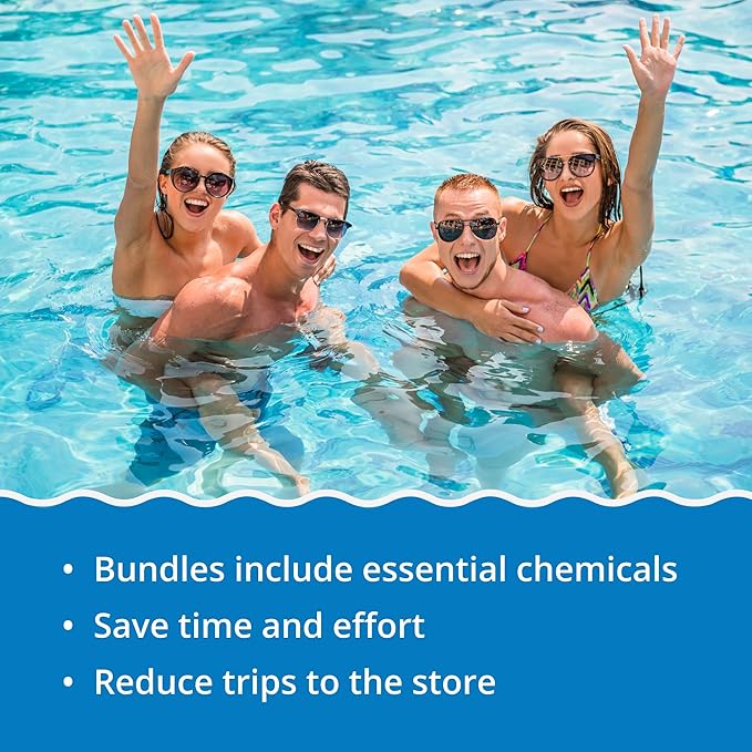 In The Swim Ultimate Chemical Value Kit and 100 Days of Summer Bundle - for Above Ground and In-Ground Pools - Easy Maintenance and Season-Long Clarity - 35K Gallons