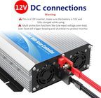 GIANDEL 2200W Pure Sine Wave Power Inverter 12V DC to 110V 120V AC with 20A Solar Charge Control Lithium Battery Compatible and Remote Control&LED Display for RVs Truck Off Grid Solar System