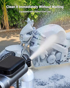 SEALIGHT Foldable Cordless Pressure Washer, 300 PSI Portable Power Washer with 4.0Ah Battery 5-in-1 Nozzle Type-C Charging Battery Operated Power Washer for Cars, Bicycles, Camping and Patio