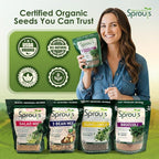 Nature Jims Sprouts Organic Broccoli Seeds for Sprouting – Certified Non-GMO, Rich in Sulforaphane, Swift-Growing Microgreen Seeds for Nutritious Broccoli Sprouts – Ideal for Indoor/Outdoor Use – 8oz