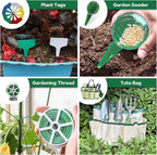 Gardening Tools Set,13-Piece Heavy Duty Gardening Tools with Non-Slip Ergonomic Handle,Rust-Proof Garden Hand Tools Storage in Garden-Tools Bag,Ideal Garden Gifts for Women
