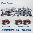 Dong Cheng 12 Inch Brushless Cordless Chainsaw, 20V Battery Powered with 4000mAh Battery, 12m/s Chain Speed, Tool-Free Tensioning, Auto Oiler & Chain Brake for Wood Cutting & Tree Trimming