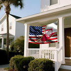 Vintage American America Usa Poland Poles Flags For Outside Yard 3x5 Ft Double Sided Printed 100d Polyester Lightweight Garden Welcome Outdoor Banner Brass Grommets