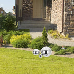 GANAZONO Gazing Balls Stainless Steel Garden Mirror Globes 10pcs Hollow Ball Reflective Shiny Half Sphere Floating Pond Balls Seamless Gazing Globes for Ornament Decorations
