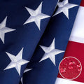American Flag 6x10 ft for Outside, Tearproof Super Tough Series, Heavy Duty Spun Polyester, All Weather US Flag High Wind with Embroidered Stars, Brass Grommets, Ultra Durable USA Flags for Outdoor