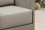 PURPLE LEAF 7 Pieces Patio Conversation Sets with Ottoman All Weather Outdoor Couch Sectional Set with Cushion Small Conversation Set for Garden Poolside Backyard Beige