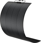 BougeRV Arch 200 Watts Fiberglass Flexible Solar Panel, Portable Bendable 12 Volts 10BB Mono Cell for RV Camping Home Boat Marine Curve Surface Black